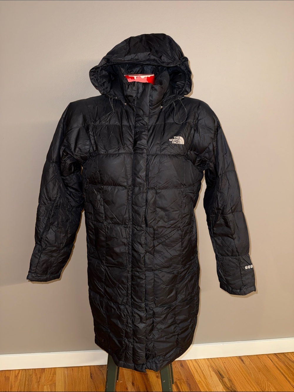 North Face 600 Down Long Hooded Puffer Coat jacket
